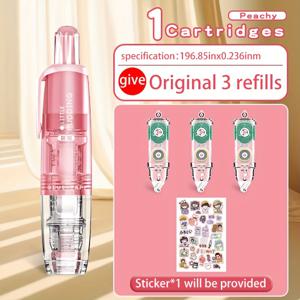 TEMU 신규 콤보 팩: 푸시형 양면 테이프 1개 + 리필 3개 + 스티커 시트 1장, 스크랩북, 스티커북, 포토앨범, 다이어리, DIY 공예, 학용품에 완벽|다이어리