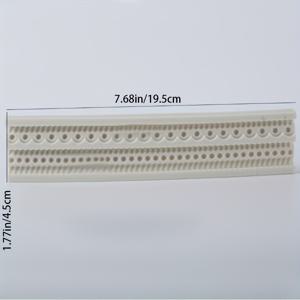 TEMU 1pc 유럽 스타일 진주 경계 레진 모양, DIY 비누, 향기 있는 촛불, 디퓨저, 도자기 공예, 사진 프레임 및 장식 장식, 실리콘 재료