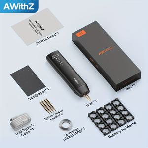 TEMU AWitZ 휴대용 소형 가정용 스팟 용접기, 교체 가능한 용접 바늘, 11단계 조절 가능 기어, 수동/자동 이중 모드, 18650 리튬 배터리 DIY 키트 니켈 플레이트 접촉 용접 헤드