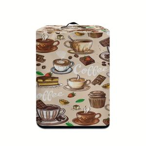 TEMU 1개 다기능 주방 기구 커버 - 가벼운 무게, 손잡이 및 종이 타월 가방 포함, 전기 냄비, 압력솥 및 에어 프라이어에 적합, 커피 테마 에어 프라이어 먼지 커버와 손잡이 및 종이 타월 가방, 주방 장식용