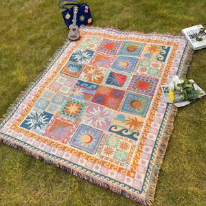 TEMU 야외용 담요, 휴대용 두꺼운 피크닉 담요, 침대 담요, 소파 담요, 캠핑 담요, 비치 타월, 세탁 가능한 따뜻한 담요, 마당, 정원, 텐트용, 찢김 방지 레저 담요, 테이블보, 태피스트리, 야외 장식 및 사진용 배경 천|텐트|이불|비치타올