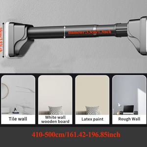 TEMU 조절 가능한 커튼봉, 40-500cm 초장형 지지봉, 확장형 샤워커튼봉, 발코니 빨래걸이 봉, 대형 발 커튼봉, 무타공 샤워커튼봉, 발코니 고정형 빨래건조대|커튼봉|샤워커튼
