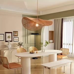 TEMU Japanese Takashiko Vintage Chandelier Living Room Dining Room HomestayBeoom Loft Twine Woven Light Personality Creative Zen, 3.93 Inches (10cm) High *15.74 Inches (40cm) Diameter