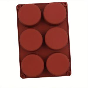 TEMU 6구 대형 실리콘 원통형 케이크 몰드, 젤리 푸딩 몰드, 아이스 큐브 케이크 몰드 주방 수제 DIY 도구, 원형 수제 비누 몰드, DIY 젤리 푸딩 디저트 케이크 몰드