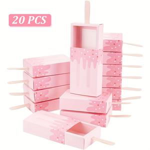 TEMU 핑크 모양 선물 상자 20개 세트, 생일 결혼식 야외 모임 졸업 파티 사탕 초콜릿 비스킷 선물 포장 박스