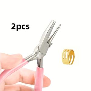 TEMU 이 세트에는 핑크색 주얼리 플라이어 2개와 반지 1개가 포함되어 있습니다. 다양한 주얼리 조각을 만들고 보수하는 데 완벽하며 프로젝트를 즐기는 모든 사람에게 필수적입니다.