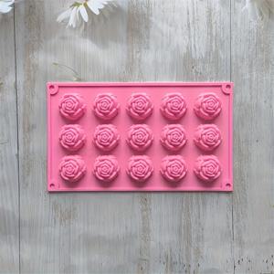 TEMU 1/2개 로즈 실리콘 몰드, 수제 비누 만들기, 아로마테라피, 장식 장식품 몰드에 적합