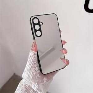 TEMU 폰 케이스: 갤럭시 A06 A16 A26 A36 A56 A15 A35 A55 A25 A14 4G A53 A54 A52S A34 S25 S24 울트라 S23 울트라 S22 울트라 5G용 미러 메이크업 풀 렌즈 보호 케이스, 도금 소프트 TPU 커버|S22케이스