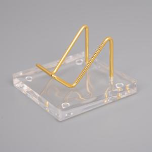 TEMU 메탈 베이스가 있는 아크릴 미네랄 디스플레이 스탠드 1개 - , 마노, 화석 및 휴대폰을 위한 우아한 돌 홀더 - 완벽한 크리스마스 선물 또는 홈 데코용, 암석 디스플레이 케이스