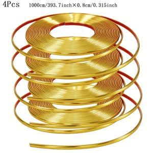 TEMU 40미터 PVC 자체 접착 벽 장식 스트립, 벽 및 문용 가장자리 밀봉 테이프, 가구 이음매 커버 트림, 충돌 방지 접착 벽지 보더 스트립, 액자 가장자리 스트립