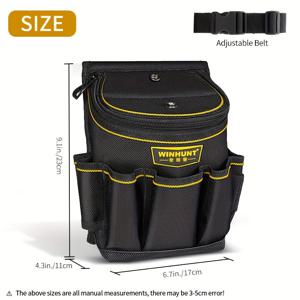 TEMU 전기 기술자, 목수 및 기술자를 위한 공구용 미니 정리 파우치, 옥스포드 천 재질