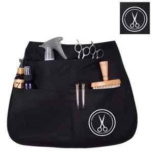 TEMU 가위 디자인이 특징인 이발사 앞치마. 도구를 위한 여러 포켓이 장착되어 있으며, 헤어 살롱, 네일 아트, 메이크업, 정원 가꾸기, 가정 청소 등에 적합합니다.