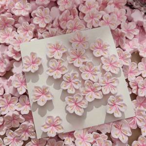 TEMU 휴대폰 케이스, 머리핀, 가방, 신발, 냉장고 자석, 물병 등 다양한 귀여운 공예 프로젝트에 완벽한 20개 장식 벚꽃 레진 비즈 세트, 크기: 2.2Cm (0.87In)