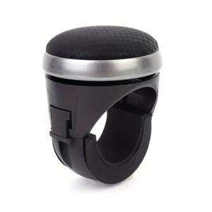 TEMU 손쉬운 그립 ABS 수지 스티어링 휠 부스터 볼 - ABS 수지, 360도 회전, 미끄럼 방지, 한 손으로 조작 가능, 모든 차량에 적합, 검정색, 360도 회전 가능한 스티어링 휠 부스터 볼, 범용 스티어링 휠 액세서리 공식