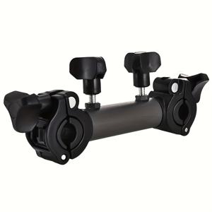 TEMU 낚싯대 홀더 - 튼튼한 ABS 소재로 제작되었으며, 다기능 클램프 타워 디자인으로 특징이며, 안전한 우산 스탠드에 설치하기에 적합합니다. 세련된 블랙 색상이며, 낚싯대를 안정적으로 보관할 수 있습니다.