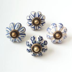 TEMU 호박 손그림 패턴 세라믹 풀 핸들 4개 세트, 캐비닛 서랍장 드레서 침대 옆 탁자 화장품 보관함 장식 상자용, 쉬운 나사 설치, 다양한 색상 가능, 내구성 있고 튼튼한