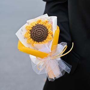 TEMU 1개 리얼리스틱 인조 부케 선물백 포함 - 절대 시들지 않는 패브릭 꽃, 장식용, 선생님/어머니날, 크리스마스, 발렌타인데이, 졸업 선물 - 관리가 쉬운 , 사계절 내내