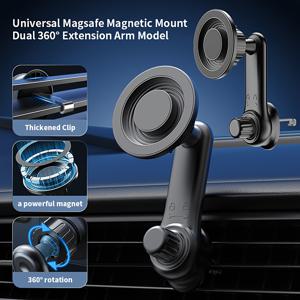 TEMU 1개 차량용 휴대폰 마그네틱 홀더 모바일 클립 360° 조절 가능 브래킷 강력 흡착 차량 마운트 도구 차량 통풍구 휴대폰 홀더 아이폰/삼성/화웨이/샤오미/레드미/인피니티 등용|핸드폰거치대|휴대폰거치대