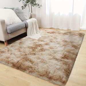 TEMU 플러시 타이 다이 침실 매트 - 부드러운 긴 머리 카펫, 세탁 가능, 편안하고 스타일리시한 실내 공간, 아늑한 발 매트 | 모던 장식 액세서리 | 고품질 원단, 홈 데코 아이템