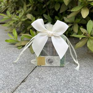 TEMU 10개입 고급 쉬폰 선물 가방 (리본 및 보우 포함) | 주얼리, 파티 답례품, 휴일, 비누, 화장품에 적합