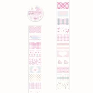 TEMU 1롤 (DIY, 스크랩북, 폰케이스 장식용) - 반짝이는 모래가 들어간 글리터 테이프, 그리드 - 저널, 플래너, 공예에 적합한 접착 테이프