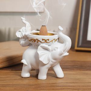 TEMU 코끼리 모양 향로 장식품