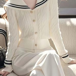 TEMU 여성용 네일 롱슬리브 소프트 스웨터, 오픈 디자인 가디건 탑