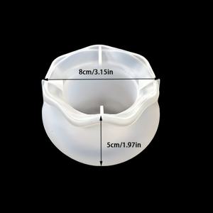 TEMU 다육식물 화분 몰드 불규칙한 모양 레진 실리콘 몰드, 주얼리 제작용 DIY 레진, 석고, 콘크리트 및 시멘트 주입용 데스크탑 장식 화분 트레이 몰드, 시멘트 캔들 컵 캔들 홀더 석고 몰드