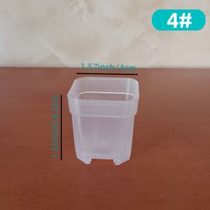 TEMU 20개, 미니 1.5인치 화분, 다육식물용 플라스틱 사각화분