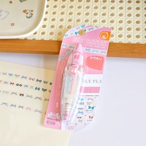 TEMU 리본 패턴 롤링 스탬프 펜, 다양한 컬러풀 패턴, 메모, 마킹, 장식용, 귀여운 펜