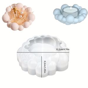 TEMU 불규칙한 버블 구름 트레이 점토 몰드 DIY 아로마테라피 캔들컵 촛대 석고 몰드 버블 수납 그릇 수지 주형 데스크탑 장식 실리콘 몰드