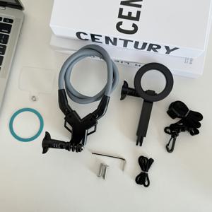 TEMU 업그레이드된 마그네틱 넥 폰 홀더 (가슴 스트랩 포함), 마그네틱 서스펜션 흔들림 방지 디자인으로 다중 각도 회전 가능, 요리 및 야외 스포츠 비디오 녹화에 적합. 유연한 실리콘 구조와 가슴 클립 포함.|스포츠|그립톡|핸드폰스트랩