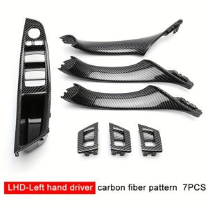 TEMU BMW 5시리즈용 실내 문 손잡이 및 운전석 창문 스위치 암레스트 풀 (좌/우 핸들 드라이브 F10/F11 모델 호환) 향상 세트. 페인트 처리된 엔드 7개 포함.