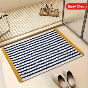 TEMU 1개 프린트 논슬립 매트, 마이크로파이버 소재, 세탁 가능, 휴일 파티 장식용, 주방 & 욕실 & 현관, 침실, 식당, 선물 아이디어, 거실 매트