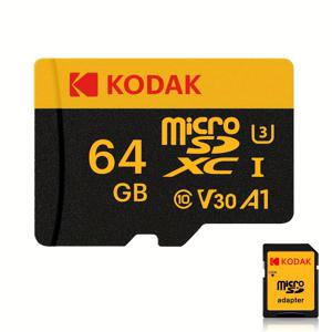 TEMU Kodak 오리지널 TF Micro SD 카드 32GB, 64GB, 128GB, 256GB | 메모리 카드 MicroSD C10 U3 플래시 카드 (SD 어댑터 포함), 휴대폰, 태블릿, 카메라용