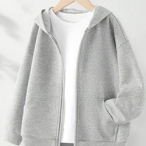 TEMU 핫 3321피스 지퍼 드로스트링 후드티, 긴팔 스웨트셔츠 자켓, 지퍼업 스웨트셔츠, 봄/가을 트렌디 고품질, 남자친구, 남편, 가족 선물로 적합