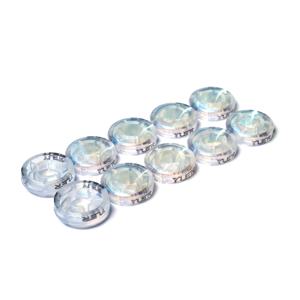 TEMU YUER 기타 이펙트 페달용 풋스위치 토퍼 - 투명 10mm 플라스틱 범퍼 & 노브 보호대 - 10개 풋스위치 토퍼 캡으로 성능 향상 및 내구성 강화