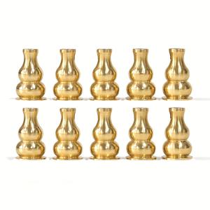 TEMU 10개 구리 합금 호박 향로 코일 향 스틱 홀더, 모기 퇴치용 향 스탠드 액세서리