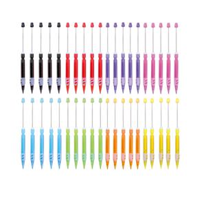 TEMU 45개/40개/36개, 비즈 가능한 자동 연필, 푸시-버튼 코어, 연속 쓰기용 교체 가능, 9가지 색상 세트, 다양한 수량 매칭 세트