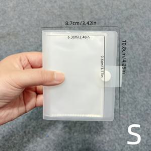 TEMU 40매 스냅 단추형 빈 포토앨범. 네일 아트 스티커 및 사진 보관 앨범, 카드 및 엽서 보관책, 투명 빈 사진첩, 방수 및 내구성. 휴대가 편리함