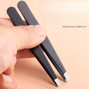 TEMU 2개입 정밀 눈썹 족집게 [초박형 클립] 고정밀 납작한 코털 블랙헤드 플라이어, 남성 턱수염 정리, 여성 눈썹 모양 만들기 및 제모용으로 설계됨. 남성용 효율적이고 깔끔한 턱수염 정리