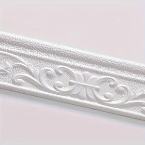 TEMU 3D 자가 접착 방수 벽 스트립, 3.15 x 90.55 인치 - 다양한 색상 제공 | 홈 데코 및 프레임 밀봉에 이상적 | 기본 플라스틱 소재 | 범용 패널 호환 | 쉬운 설치, 11가지 휴일 선물로 완벽