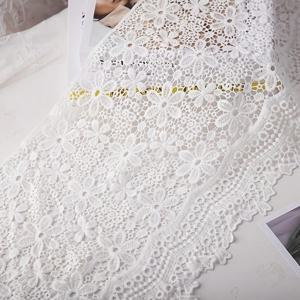 TEMU [1/2/5야드 레이스 트림] 1야드 블랙 & 화이트 레이스 러플 트림 | 30cm 폭 메쉬 원단 | DIY 스커트, 드레스, 커튼 장식용