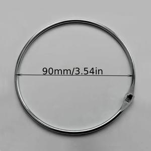 TEMU 1개 루세로스 헤비듀티 철제 책 링, 90mm 외부 지름, 루스 리프 바인더용 이동식 오픈 링, 키 링 및 공예 프로젝트용, 공예 액세서리 | 매끄러운 메탈릭 마감 | 내구성 있는 철 구조, 공예용 책 링|키링부자재