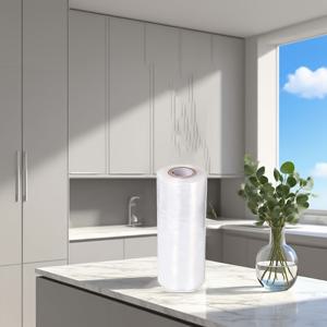 TEMU 고강도 투명 스트레치 랩 롤 - 두꺼운 포장으로 찢김 및 미끄럼 방지, 이사, 운송, 보관, 식료품에 적합 - 투명 가시성 포장 - 상업/가정용, 이사 용품, 강화 포장, 강력 접착력, 물류 업체용