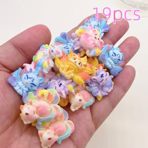 TEMU 19개 아름다운 구미ho 모양, 장식 비즈, 비즈 & 비즈 모음, 레진 장식 부품, 장식 부품, 휴대폰 케이스, 헤어핀, 사진 프레임 및 기타 수제 주얼리 제작에 적합