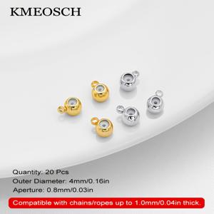 TEMU 스토퍼 비즈 - 조절 가능한 포지셔닝 비즈, 챰 루프가 있는 론델 슬라이더 스페이서 비즈, DIY 주얼리 팔찌 & 목걸이 제작용 내부 고무 슬라이더 비즈