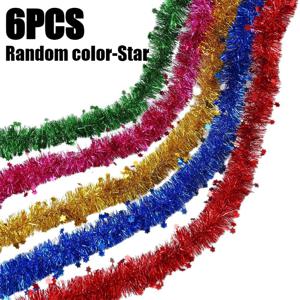 TEMU 6개입 멀티컬러 별 & 하트 리본 풀탭 포함 - 크리스마스, 웨딩, 생일, 샤워용 플라스틱 컬러풀 스트립 - 가랜드, 리스, 배너용 장식 리본