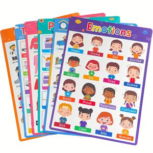 TEMU 20개 풀 테마 계몽 학습 영어 포스터 세트, 세트당 20장, 방, 교실 및 기타 장면에 적합, 글자, 동물, 시간 및 상호 작용 디자인 기능을 갖춘 주요 테마 20개 포함, 유치원 가정 교육 자료, 영어학습지, 유아영어, 영어교구, 영어 책, 낱말카드, 팝업북