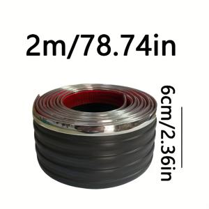 TEMU 2m 4m 자동차 트럭 도어 측면 테일게이트 장식 스트립 범퍼 스크래치 방지 충돌 방지 보호 스트립 (백미러, 범퍼, 사이드 패널용), 차량 스크래치 가드, 세련된 자동차 액세서리, 내구성 좋은 자동차 스트립, 자동차 보호 스트립